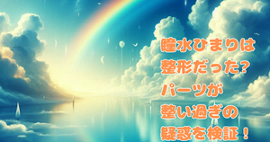 瞳水ひまりは整形だった?パーツが整い過ぎの疑惑を検証!