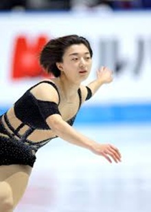 黒髪の坂本花織