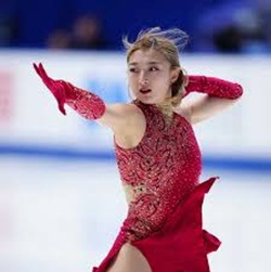 赤い服の坂本花織